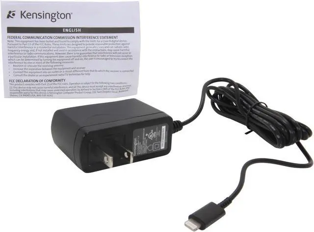 Alt view image 2 of 3 - Kensington K39763AM AbsolutePower 1A Direct Charge Wall Charger for iPhone 5
