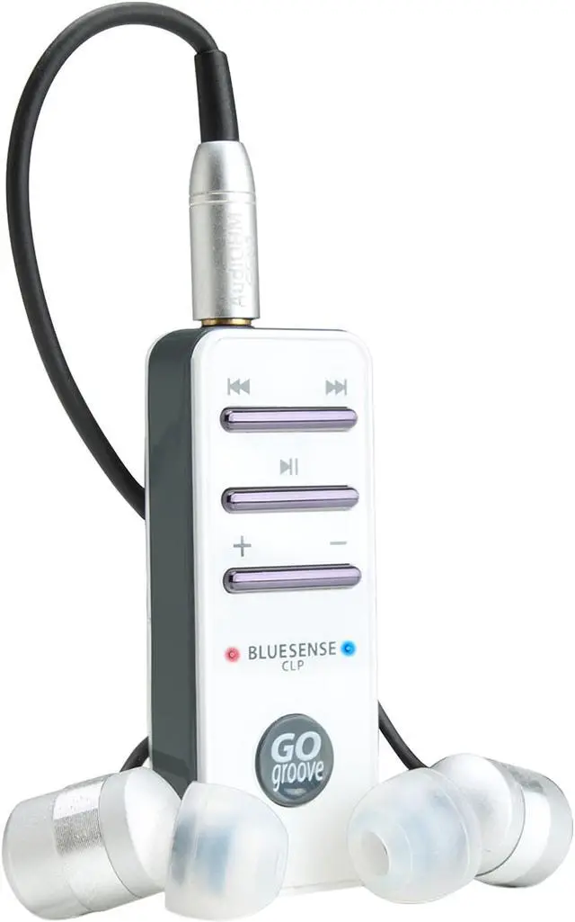 Main image of Accessory Power Bluetooth Wireless Stereo Receiver Headset w/ Audio Streaming & Playback Controls for iPhone 5, HTC One, LG Nexus 4, Samsung Galaxy Note 2, Droid RAZR MAXX HD & More Devices - GOgroove BlueSENSE CLP