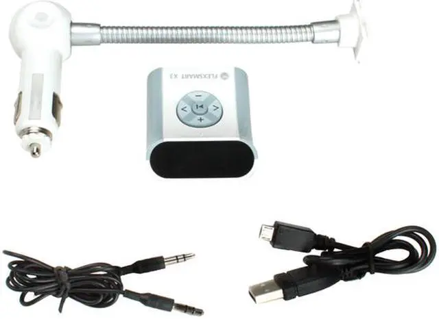 Alt view image 4 of 5 - GOgroove FlexSMART X3 Bluetooth FM Transmitter Car Kit with Hands-free Calling, Audio Playback and USB Charging - Works with Apple, Samsung, HTC and More Smartphones, Tablets & MP3 Players