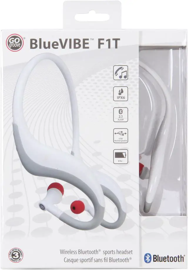 Alt view image 6 of 6 - GOgroove Bluetooth IPX6 Water-Resistant Sports Fitness Headphones with Handsfree Calling & Wireless Music Streaming - Works with Apple iPhone 6s , Samsung Galaxy Note 5, LG G4 and More Smartphones