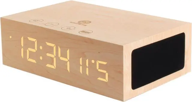 Main image of GOgroove BlueSYNC TYM Wireless Bluetooth Speaker Clock Kit with Alarm Functions and LED Display -  Works With Smartphones , Tablets , MP3 Players and More