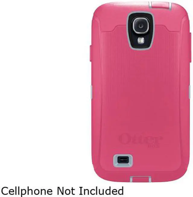 Main image of OtterBox Defender Wild Orchid (Powder Gray / Blaze Pink) Solid Holster for Samsung Galaxy S4 77-27765