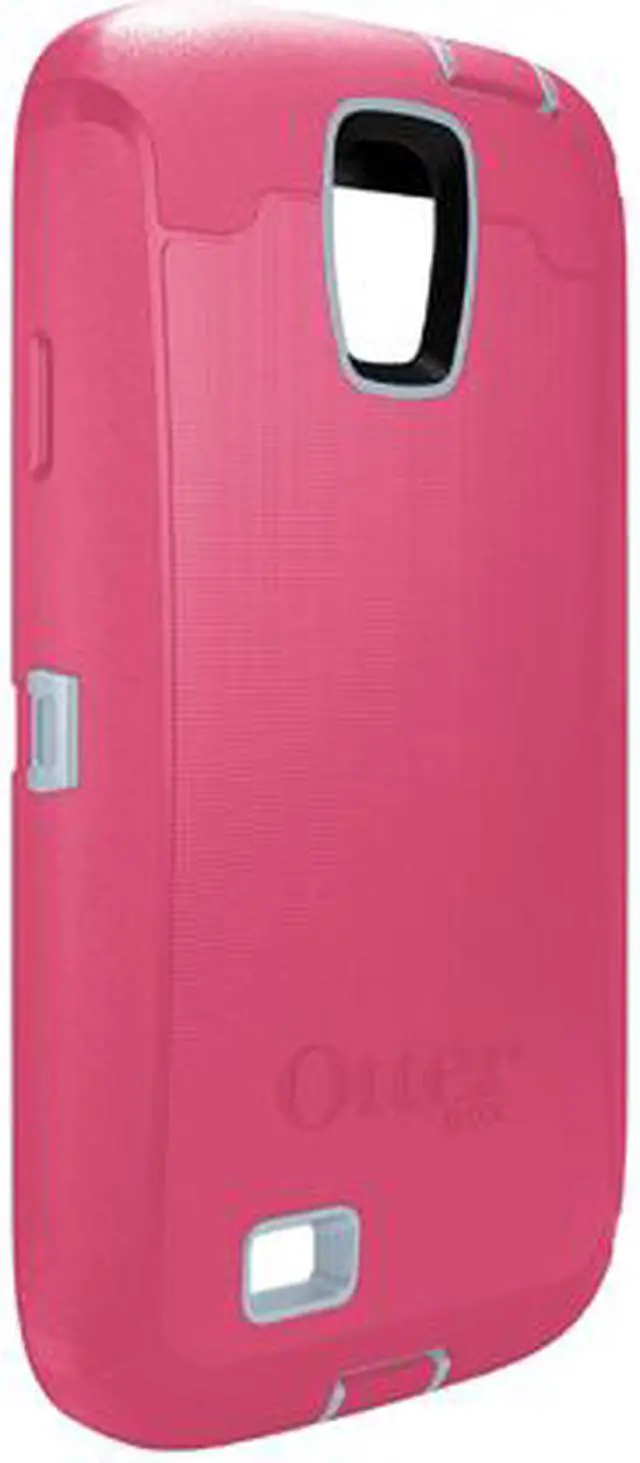 Alt view image 3 of 6 - OtterBox Defender Wild Orchid (Powder Gray / Blaze Pink) Solid Holster for Samsung Galaxy S4 77-27765