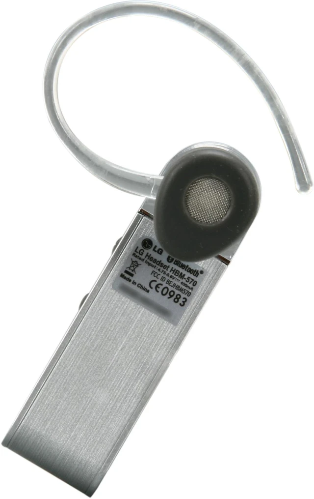 Alt view image 2 of 7 - LG Over-the-ear Bluetooth Headset with Dual Microphone Technology Silver Bulk (HBM-570) - OEM