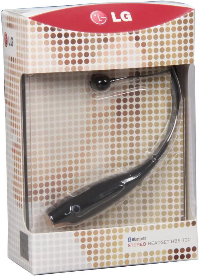 Alt view image 6 of 6 - LG Behind-The-Neck Stereo Bluetooth Headset w/ Music Streaming/ Call Waiting Support (HBS-700)