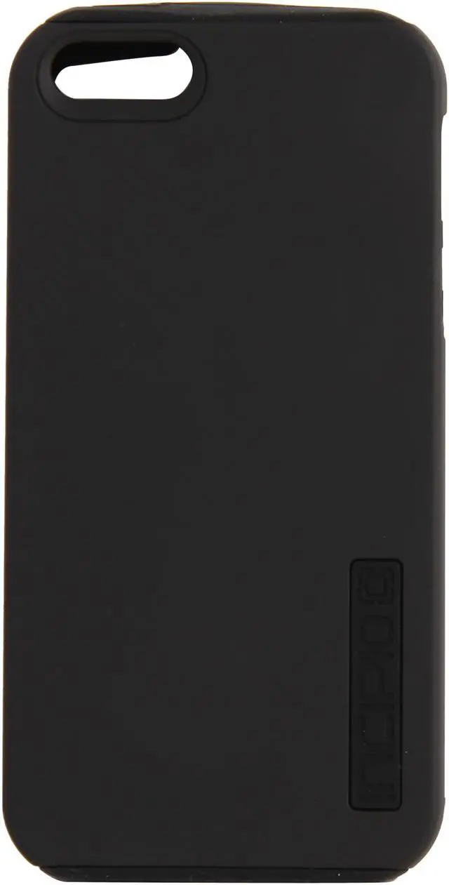Main image of Incipio SILICRYLIC DualPro Obsidian Black / Obsidian Black Solid Hard Shell Case w/ Silicone Core for iPhone 5 / 5S IPH-815