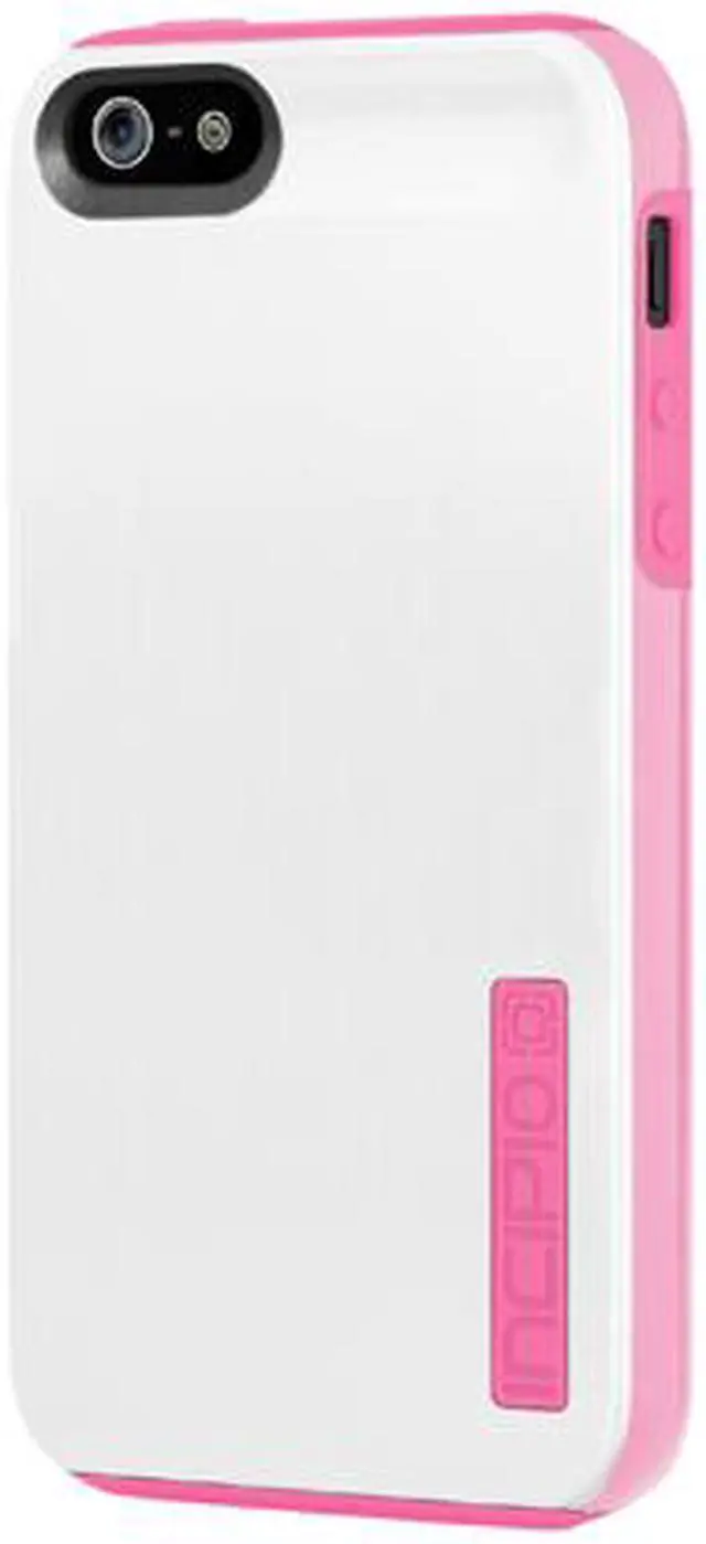 Main image of Incipio DualPro Shine Optical White / Hot Pink Case For iPhone 5 / 5S IPH-878