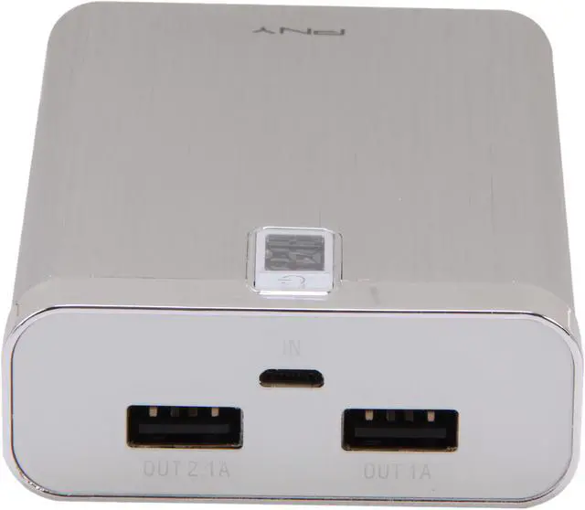 Alt view image 2 of 6 - PNY PowerPack 7600 mAh Universal Rechargeable Battery Bank P-B-7800-12-S01-RB