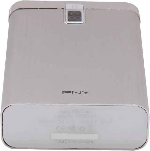 Alt view image 4 of 6 - PNY PowerPack 7600 mAh Universal Rechargeable Battery Bank P-B-7800-12-S01-RB
