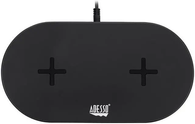 Main image of Adesso AUH-1040 15W Max Dual Wireless 2 Coils Qi-Certified Fast Charging Pad