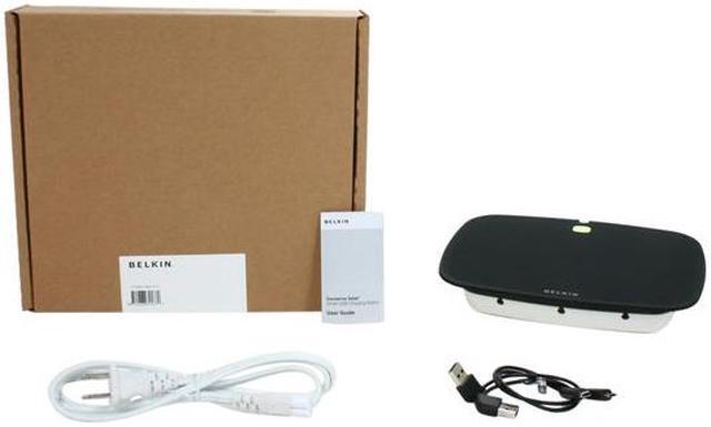 Alt view image 5 of 5 - BELKIN Conserve Valet (F7C008q) Black, White and Lemongrass Smart USB Charging Station