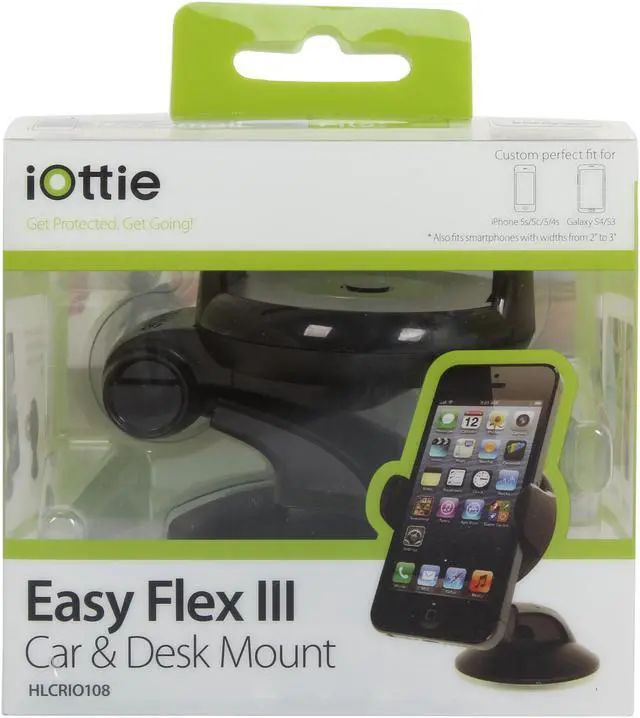 Alt view image 8 of 8 - iOttie Easy Flex 3 Car Mount Holder for iPhone 5/5C/5S/6/6S/SE, Galaxy S5/S6/S7, S6/S7edge - Black
