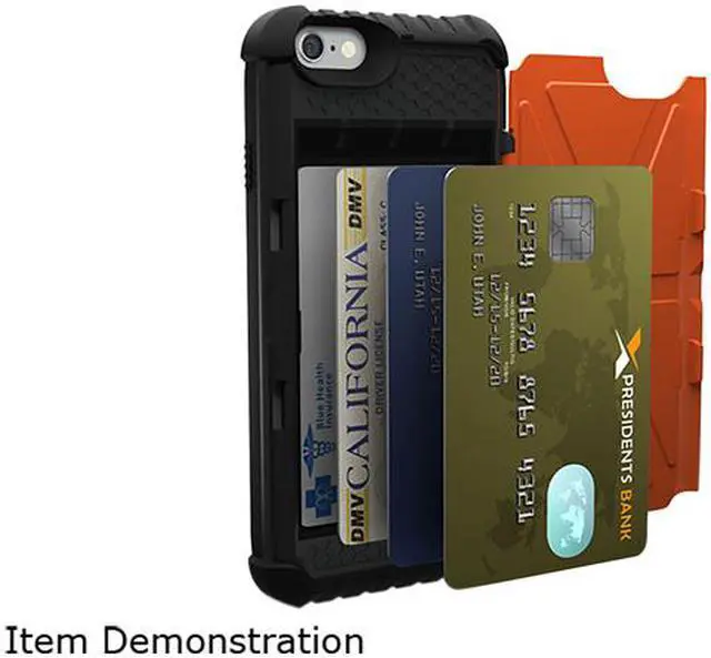 Alt view image 5 of 5 - UAG iPhone 6 / iPhone 6s Trooper Card Case [RUST] Military Drop Tested Case