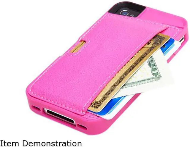 Alt view image 13 of 13 - CM4 Q Card Wallet Case for iPhone 4S/4 - Pink Sapphire