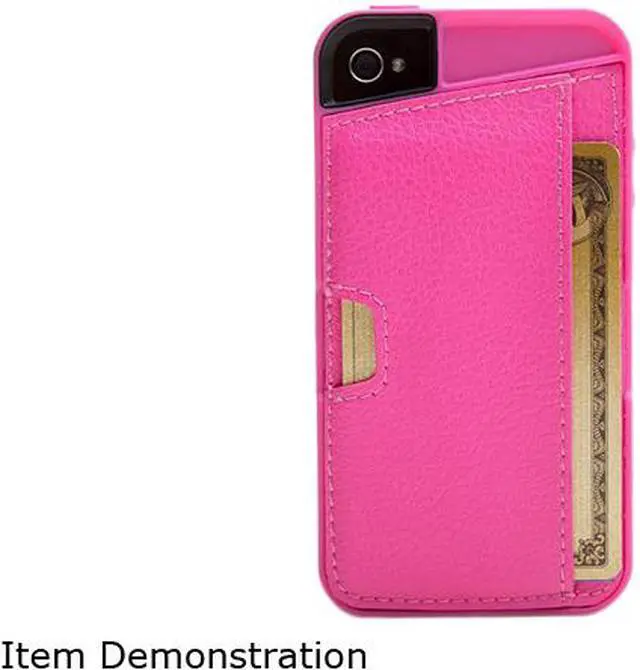 Alt view image 10 of 13 - CM4 Q Card Wallet Case for iPhone 4S/4 - Pink Sapphire