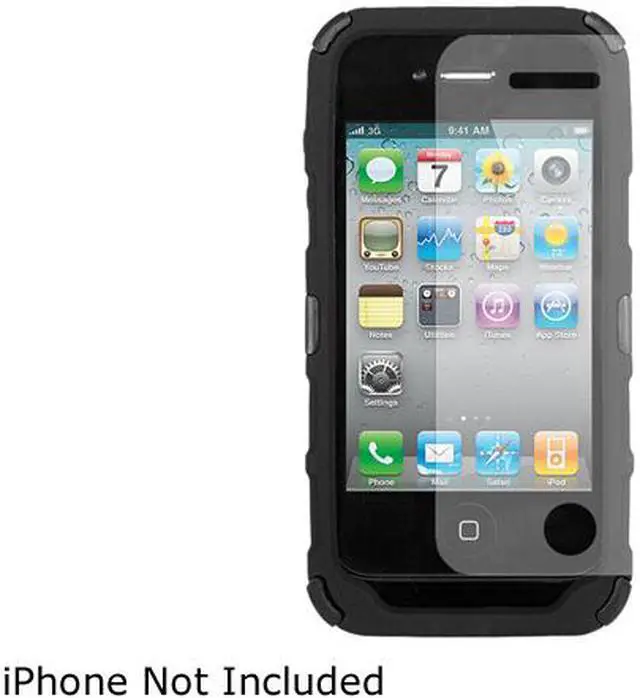 Alt view image 2 of 9 - Seidio CONVERT Plus Combo Black Case For iPhone 4 / 4S BD4-HKR4IPH4X-BK