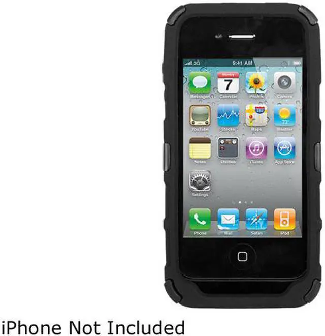 Alt view image 3 of 9 - Seidio CONVERT Plus Combo Black Case For iPhone 4 / 4S BD4-HKR4IPH4X-BK
