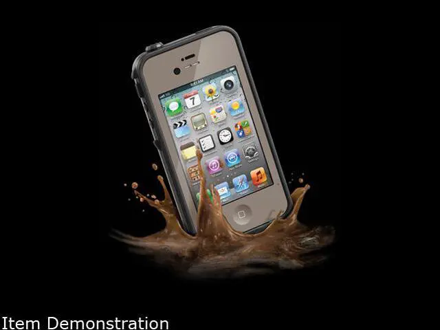 Alt view image 8 of 8 - LifeProof Dark Flat Earth Case for iPhone 4 / 4S LPIPH4CS02DE