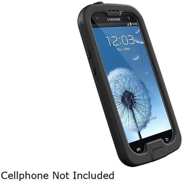 Alt view image 3 of 7 - LifeProof Nuud Black Waterproof Case for Samsung Galaxy S III 1701-01