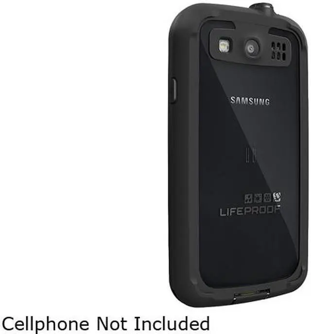 Alt view image 7 of 7 - LifeProof Nuud Black Waterproof Case for Samsung Galaxy S III 1701-01
