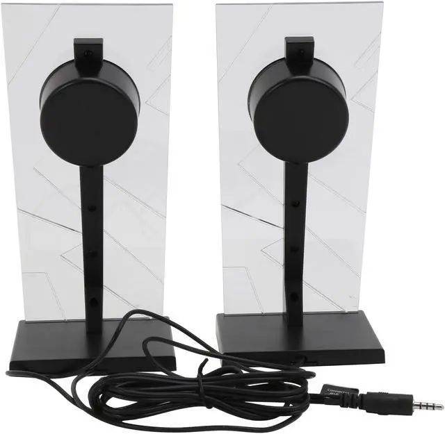 Alt view image 6 of 11 - GOgroove BassPULSE Computer Speaker System with Blue LED Glow Lights & Powered Subwoofer - Works with PC, Apple MAC, ASUS, Acer, Alienware, CybertronPC, Dell, HP & More Computers