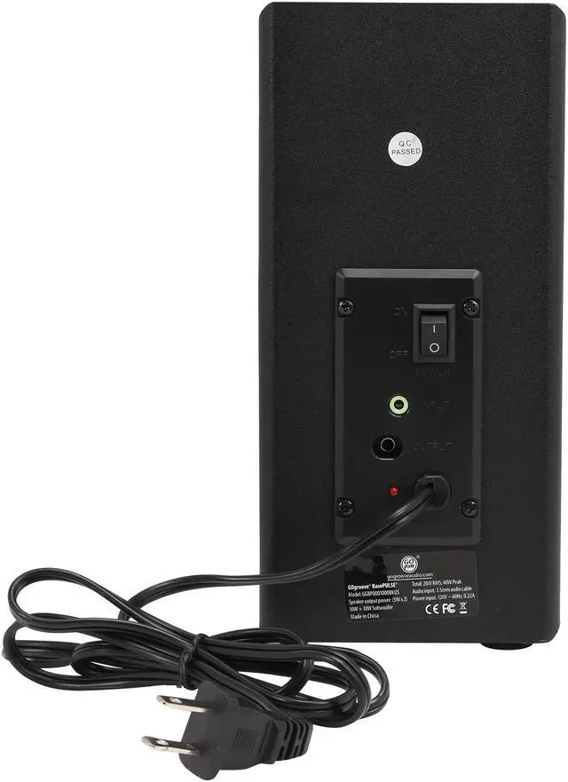 Alt view image 9 of 11 - GOgroove BassPULSE Computer Speaker System with Blue LED Glow Lights & Powered Subwoofer - Works with PC, Apple MAC, ASUS, Acer, Alienware, CybertronPC, Dell, HP & More Computers