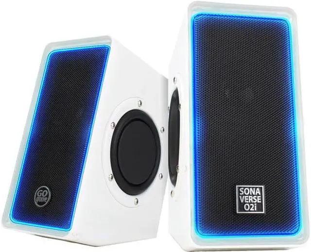 Main image of GOgroove SonaVERSE O2i Multimedia Gaming Computer Speaker System w/ Glowing LEDs , Volume Control and USB Plug-N-Play Design for your Laptop , Notebook, Ultrabook, Desktop & More PCs