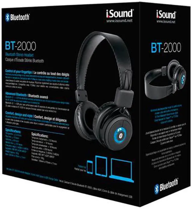 Alt view image 5 of 5 - i.Sound BT-2000 Bluetooth Stereo Headset