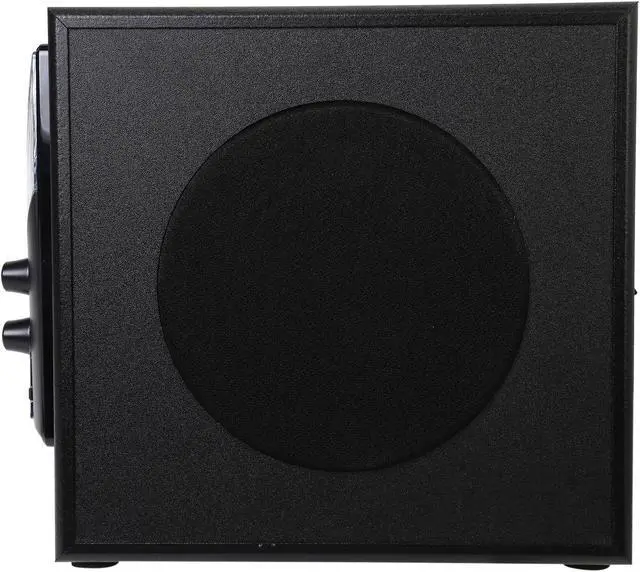 Alt view image 5 of 11 - GOgroove BassPULSE 2.1 Computer Speakers with Red LED Glow Lights and Powered Subwoofer - Gaming Speaker System for Music on Desktop, Laptop, PC with 40 Watts, Heavy Bass