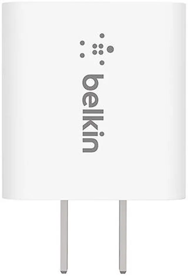 Alt view image 3 of 6 - BELKIN BBC005-WH-2PK White 20W USB-C PD Wall Charger with PPS, 2-Pack