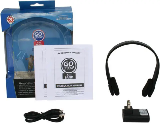 Alt view image 10 of 11 - GOgroove AirBAND Bluetooth Over-Ear Headphones with Hands-Free Microphone and Onboard Controls - Works with Apple iPhone 6s , Samsung Galaxy S6 Edge , LG G4 and More Smartphones