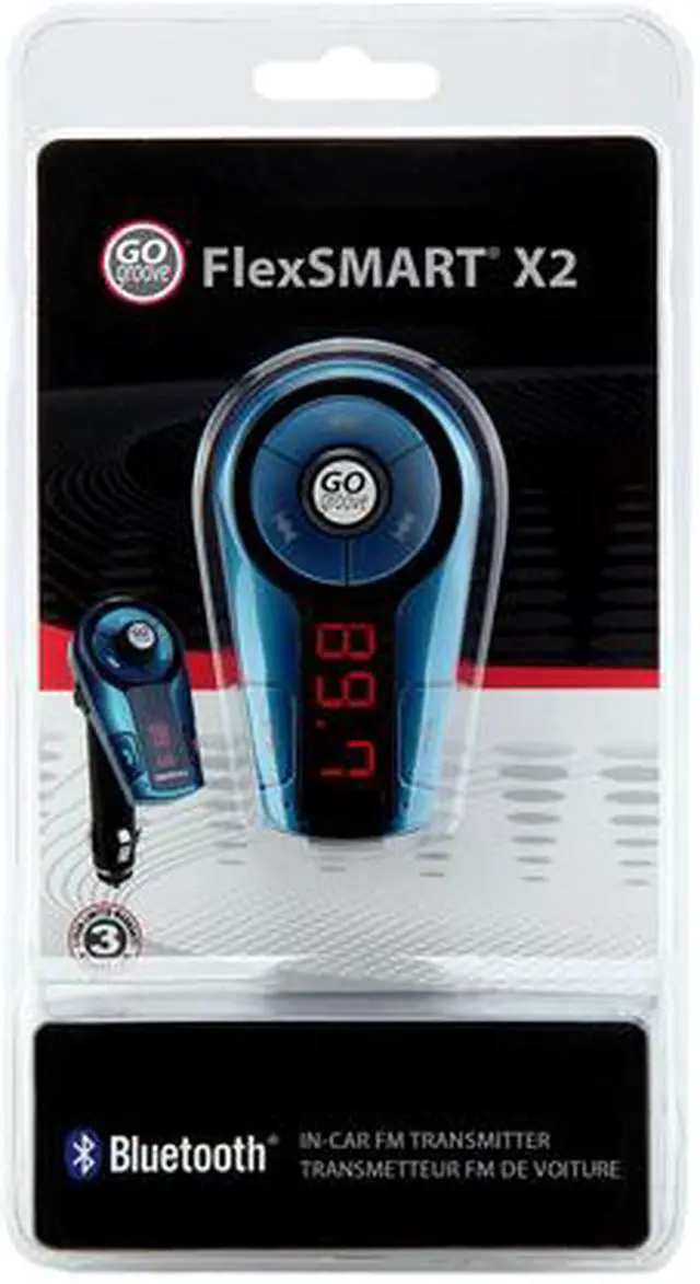 Alt view image 3 of 3 - GOgroove FlexSMART X2 Mini Bluetooth FM Transmitter Car Kit with Hands-Free Calling, USB Charging & Music Controls - Works with Apple, HTC, Samsung and More Smartphones