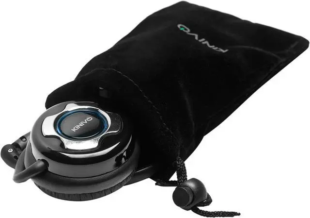 Alt view image 7 of 7 - Kinivo BTH220 Silver / Black Bluetooth Stereo Headphone – Supports Wireless Music Streaming and Hands-Free Calling