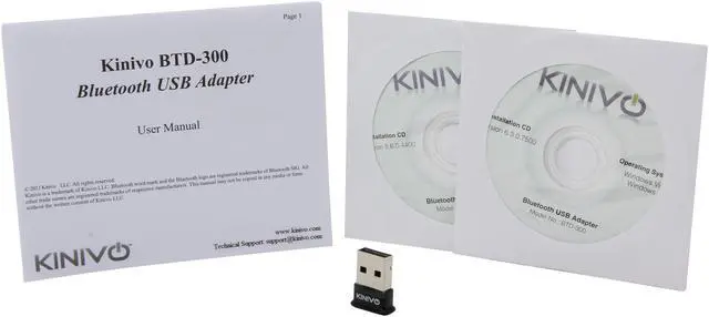 Alt view image 5 of 6 - Kinivo BTD-300 Black Bluetooth 3.0 USB Adapter
