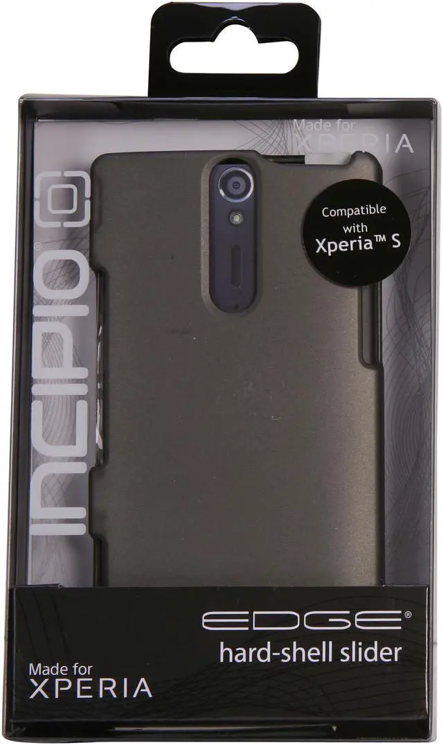 Alt view image 7 of 7 - Incipio EDGE Iridescent Gray Hard Shell Slider Case For Sony Xperia S SE-107