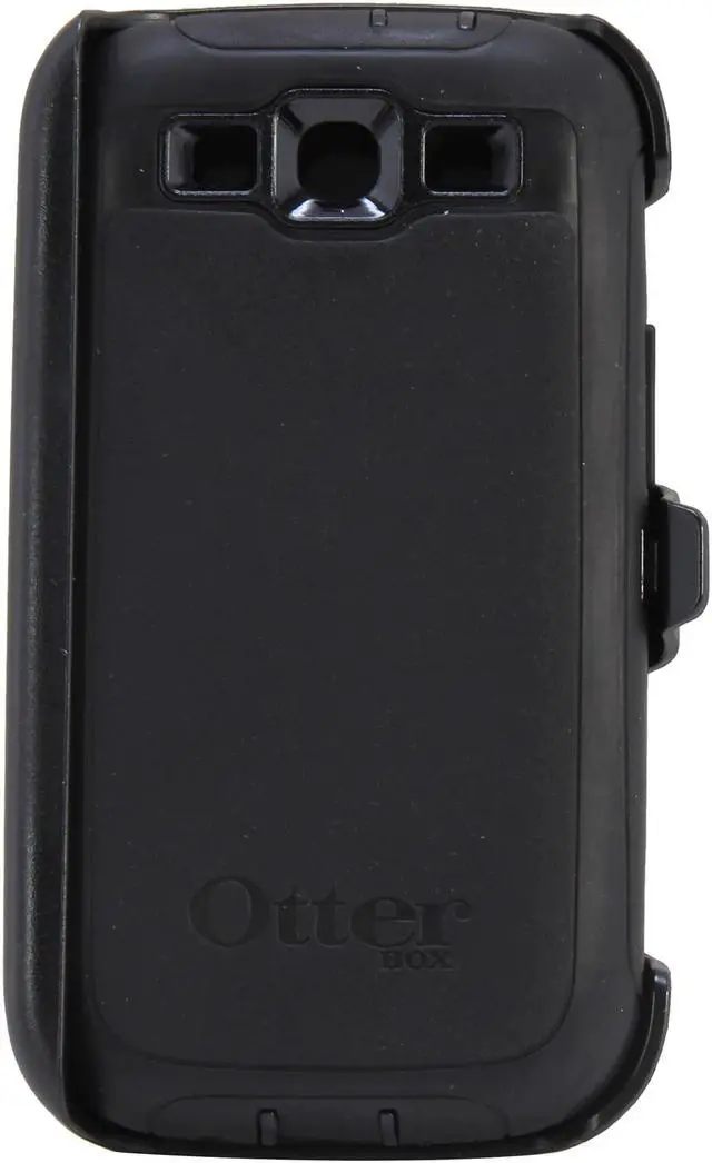 Main image of OtterBox Defender Black Solid Case For Samsung Galaxy S III 77-21086