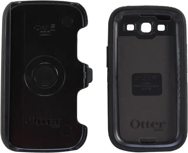 Alt view image 6 of 7 - OtterBox Defender Black Solid Case For Samsung Galaxy S III 77-21086