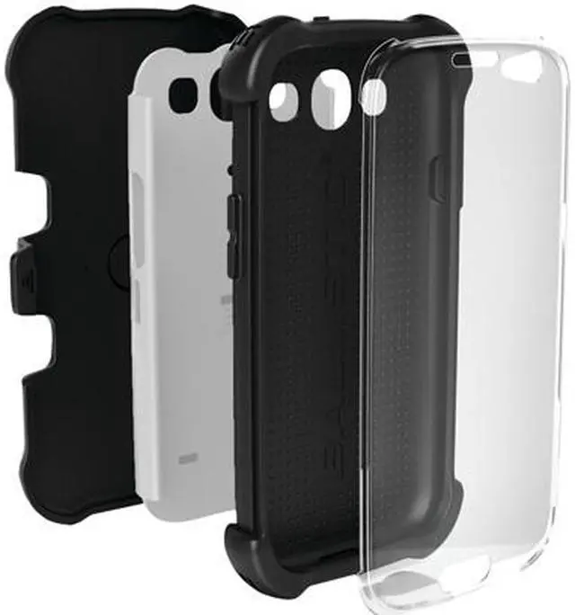 Alt view image 4 of 4 - Ballistic Case SG MAXX Black/White Case For Samsung Galaxy S III SX0932-M385