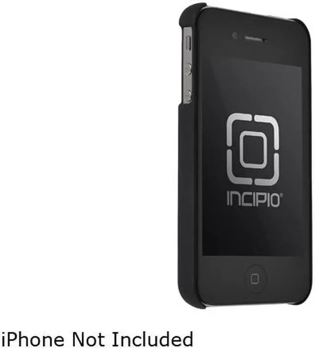 Alt view image 2 of 7 - Incipio feather Matte Black Solid Ultra Light Hard Shell Case for iPhone 4/4S                                                         IPH-512