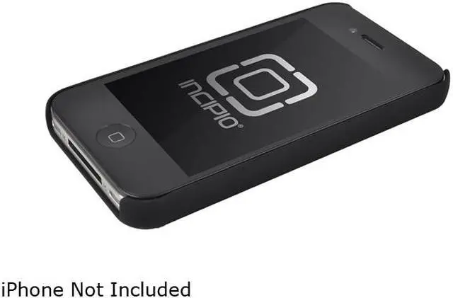 Alt view image 4 of 7 - Incipio feather Matte Black Solid Ultra Light Hard Shell Case for iPhone 4/4S                                                         IPH-512