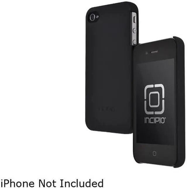 Alt view image 6 of 7 - Incipio feather Matte Black Solid Ultra Light Hard Shell Case for iPhone 4/4S                                                         IPH-512
