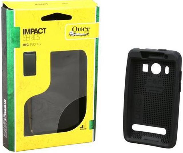 Alt view image 7 of 11 - OtterBox Impact Black Solid Case for HTC EVO 4G                                                                                 HTC1-EVO4G-20-C4OTR