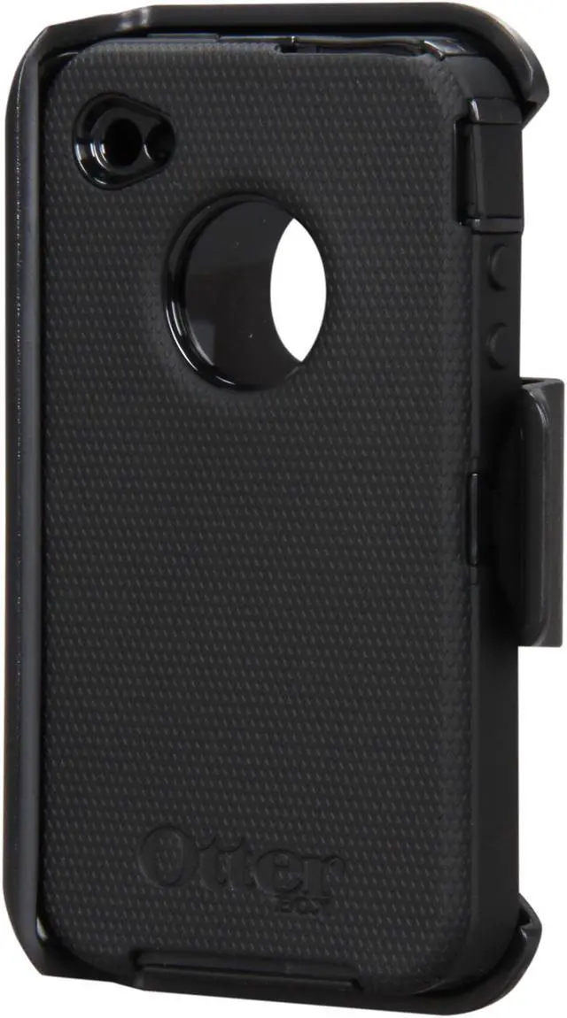 Alt view image 2 of 15 - OtterBox Defender Black Solid Case for iPhone 4/4S APL2-I4UNI-20-E4OTR