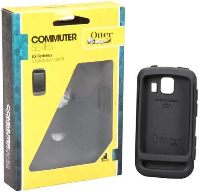 Alt view image 6 of 6 - Otter Box Black Commuter Series Case For LG Optimus (LGX4-OPTIM-20-E4OTR)