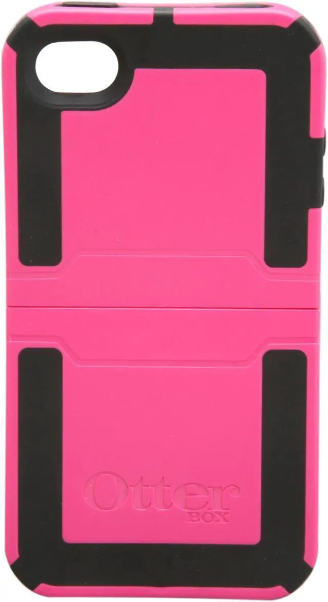 Main image of OtterBox Hot Pink Plastic / Black Silicone Reflex Series Case For iPhone 4 (APL7-I4UNI-B6-E4OTR)