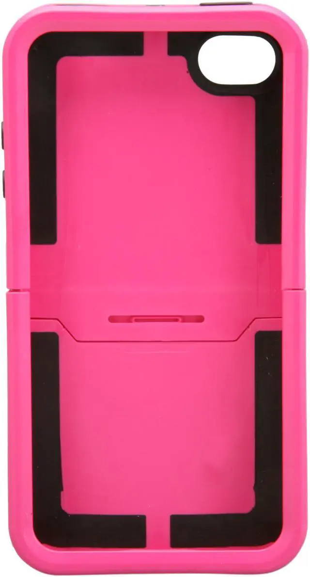 Alt view image 2 of 6 - OtterBox Hot Pink Plastic / Black Silicone Reflex Series Case For iPhone 4 (APL7-I4UNI-B6-E4OTR)