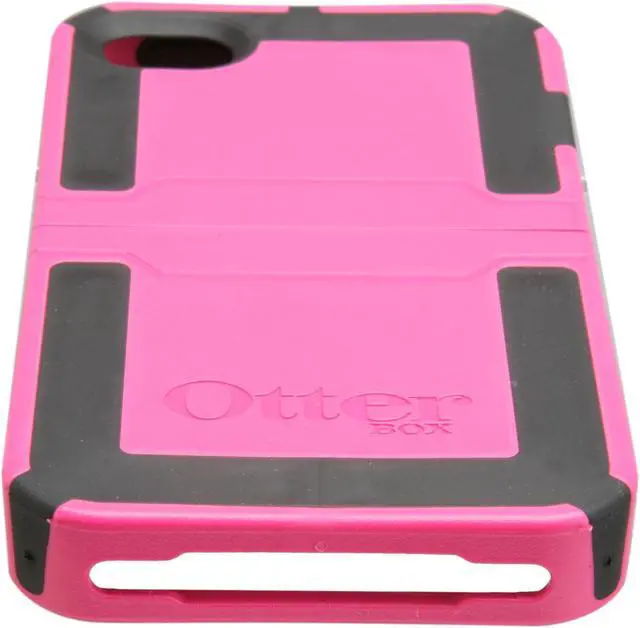 Alt view image 4 of 6 - OtterBox Hot Pink Plastic / Black Silicone Reflex Series Case For iPhone 4 (APL7-I4UNI-B6-E4OTR)