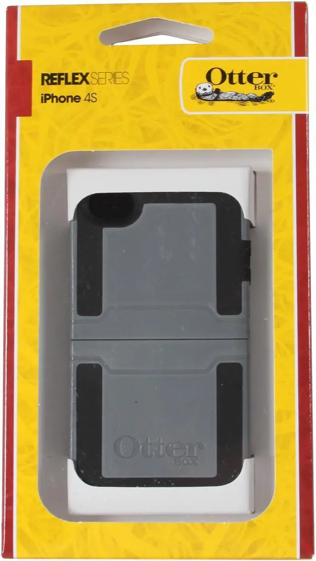 Alt view image 8 of 11 - OtterBox Reflex Series Gunmetal Solid Case for iPhone 4/4S 77-18916
