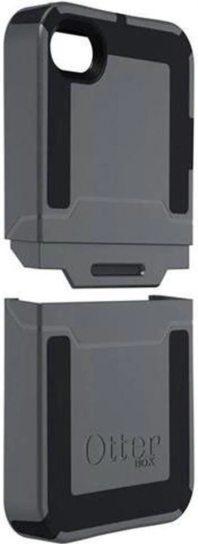 Alt view image 9 of 11 - OtterBox Reflex Series Gunmetal Solid Case for iPhone 4/4S 77-18916