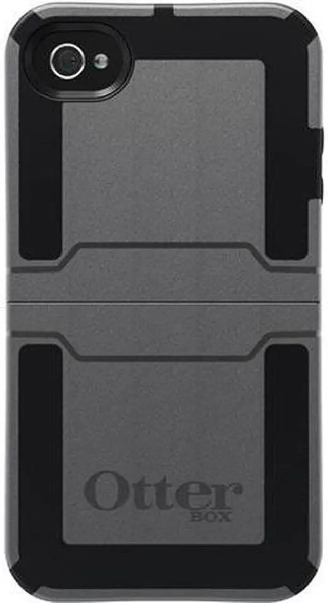 Alt view image 10 of 11 - OtterBox Reflex Series Gunmetal Solid Case for iPhone 4/4S 77-18916
